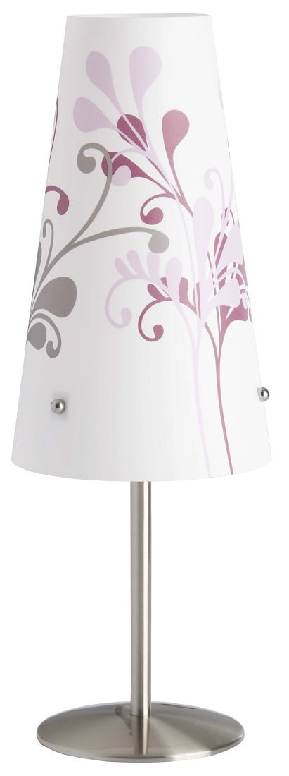 Aanbieding Tafellamp Isa 36 cm hoog in wit met paars - 8785269169171